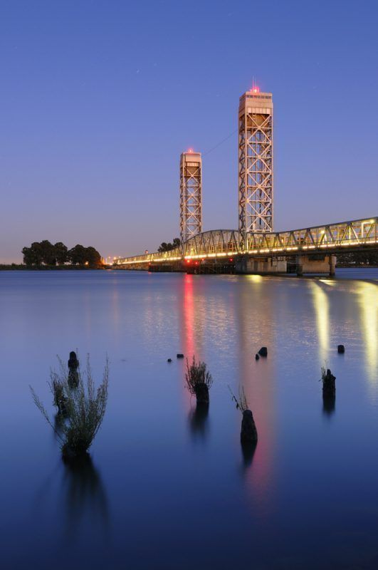 Helen Madere Memorial Bridge over the Sacramento River at Rio Vista, CA. photo By Timothy Boomer