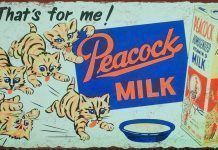 Peacock Dairy advertisement