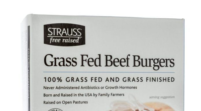 grass fed beef burgers package
