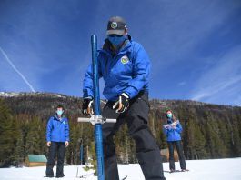 snow survey at Phillips Station